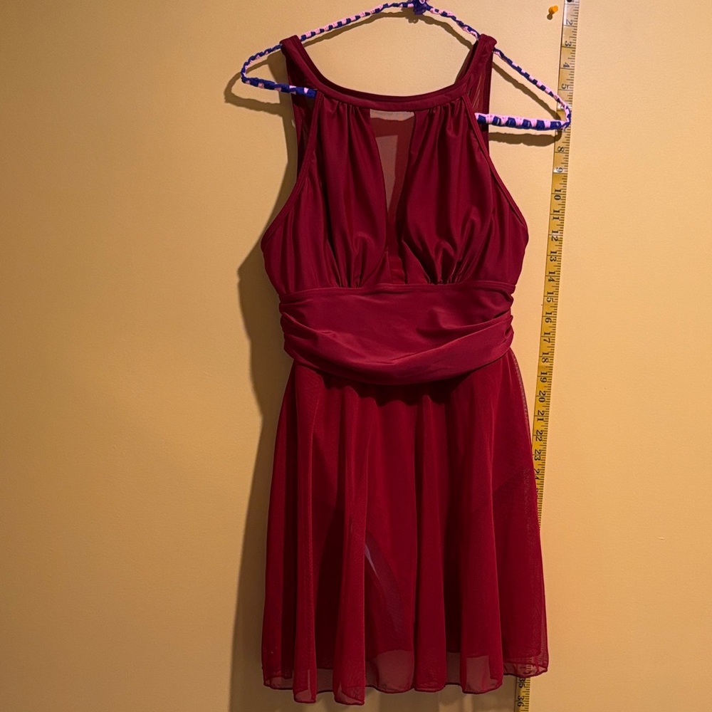 BloomChic Burgundy One-Piece Swimsuit